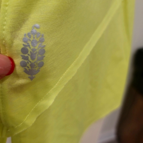 NWOT Free People Verbra Lemon, Tempo Top SZ L - Picture 9 of 12